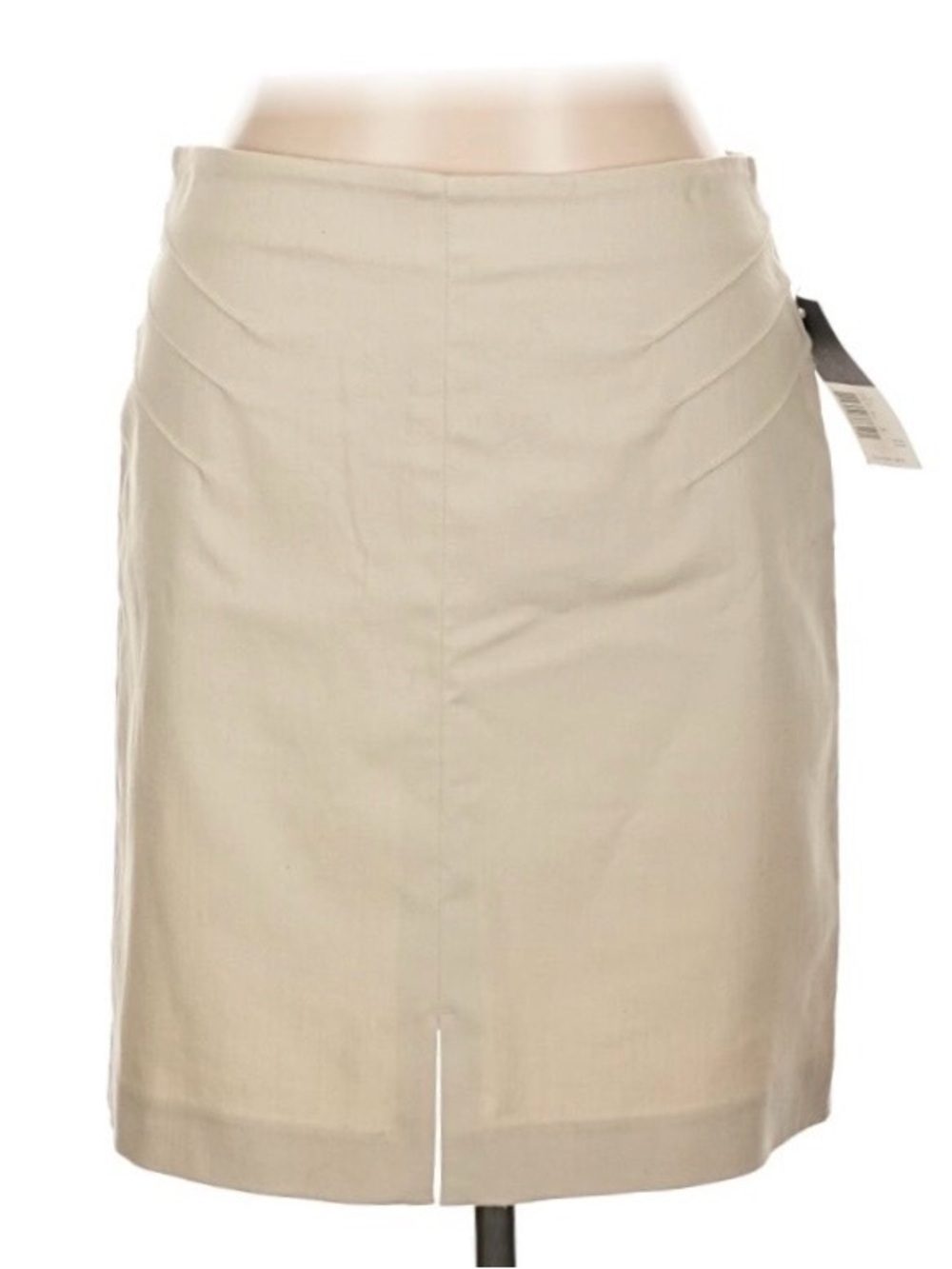 Kenneth Cole Tan Cotton Pencil Skirt